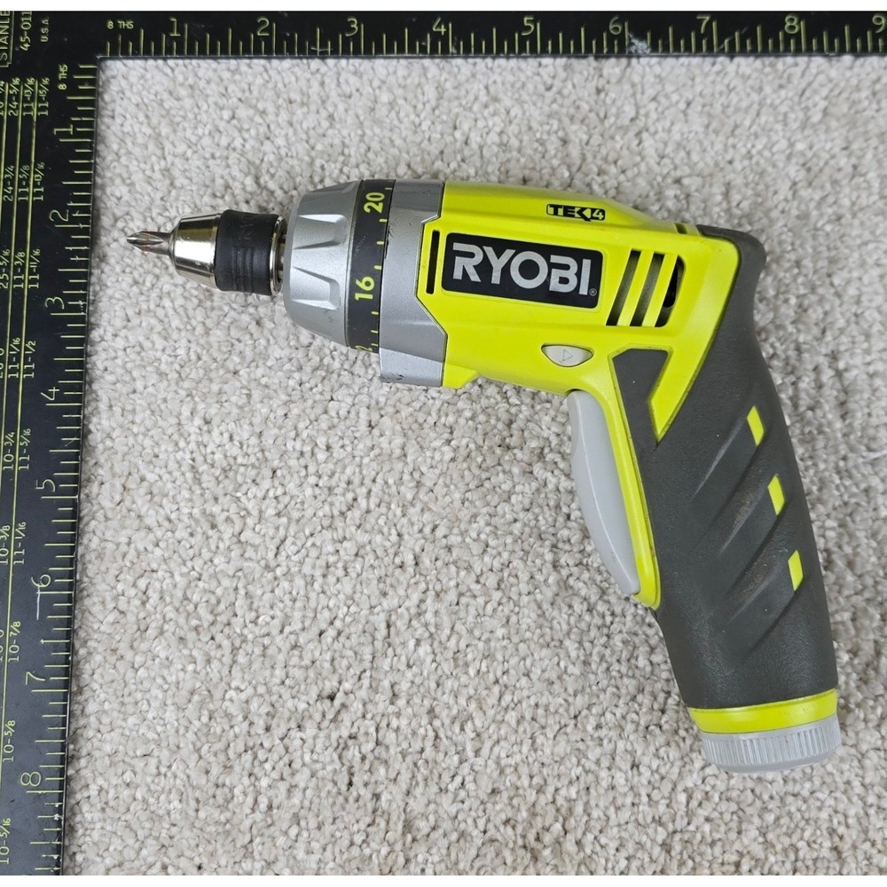 Ryobi Cordless Screwdriver Green Black HP53L 4.0V Tek4 Handheld Tool